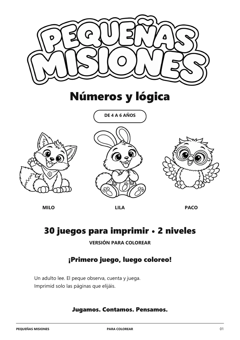 Cuaderno para colorear incluido